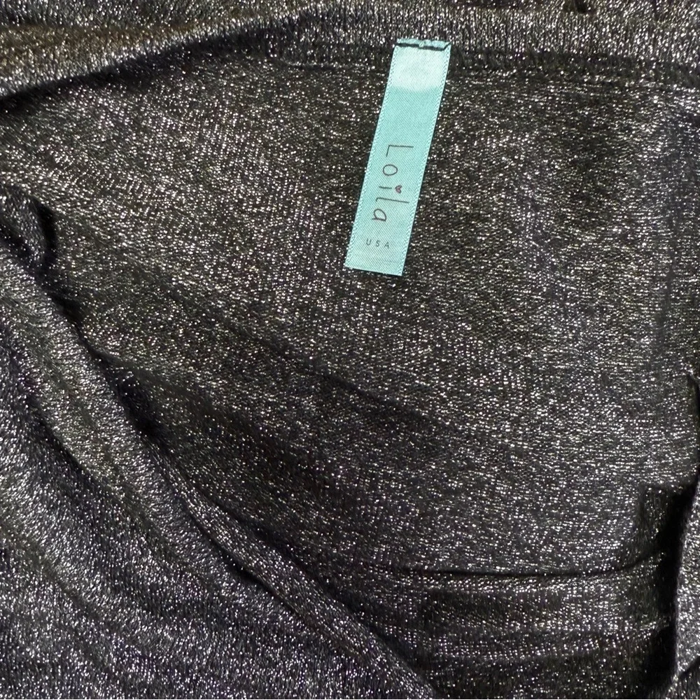 Lolia USA Sparkly Silver Ruched Mini Dress – Size Medium | Holiday / New Years - Picture 5 of 5